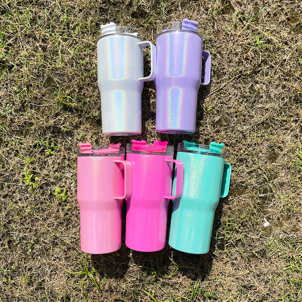 blank sublimation shimmer 20oz kids tumblers_Miki