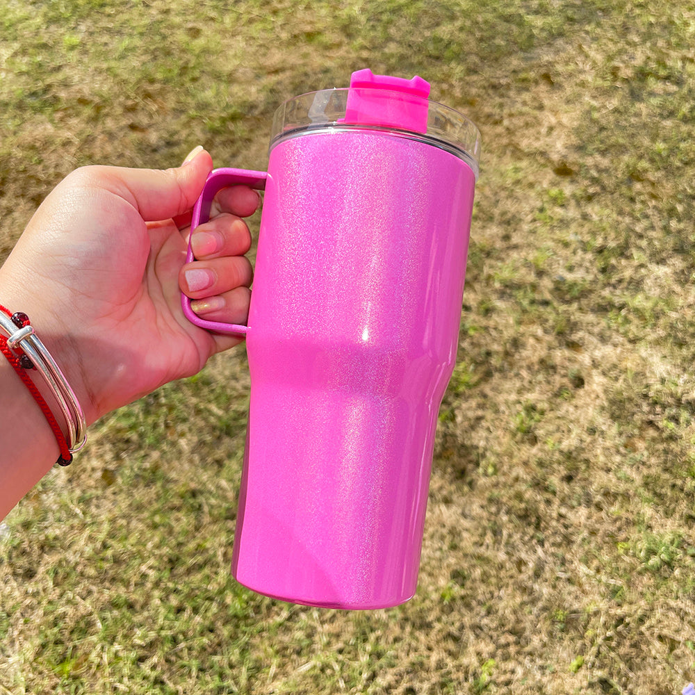 blank sublimation shimmer 20oz kids tumblers_Miki