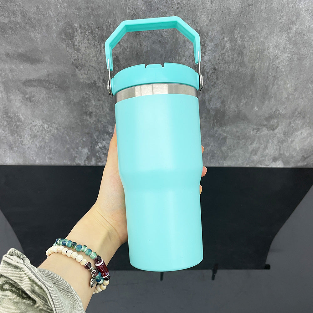 Sublimation Macaron Colored 20oz Kids Water Bottles with Flip Top Lid and Straw _miki