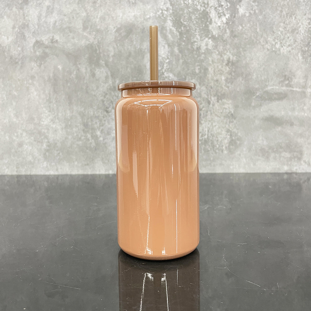 sublimation winter colors 16oz stainless steel can with colored lid and straw for laser engraving/UV DTF_miki
