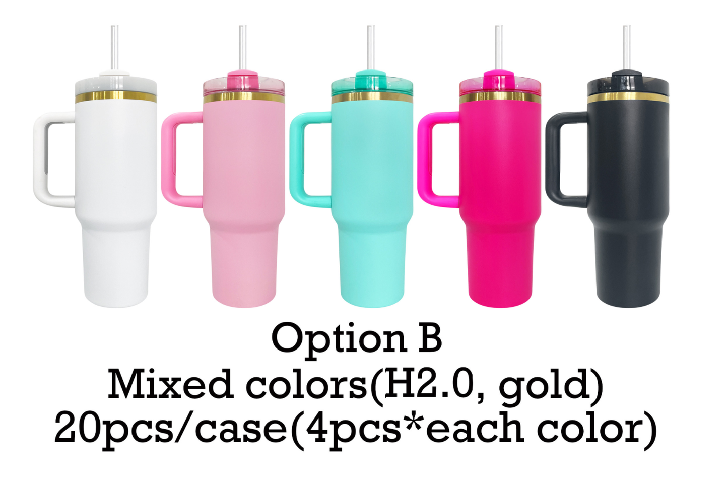 gold plated H2.0 40oz powder coated quencher tumblers_miki