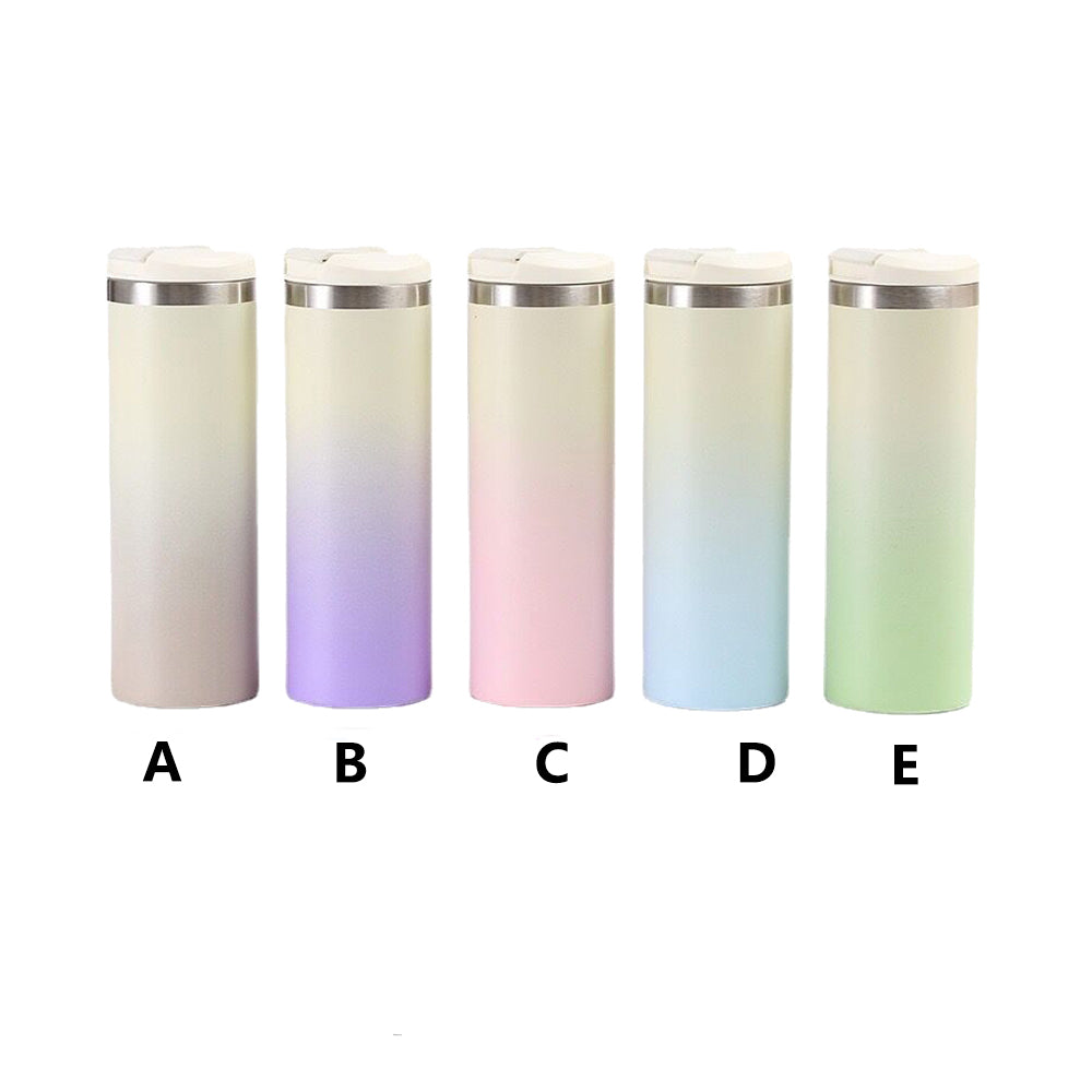AeroLight Transit Bottle ombre 500ml double walled Vacuum Insulated straight tumbler with leak proof lid_miki