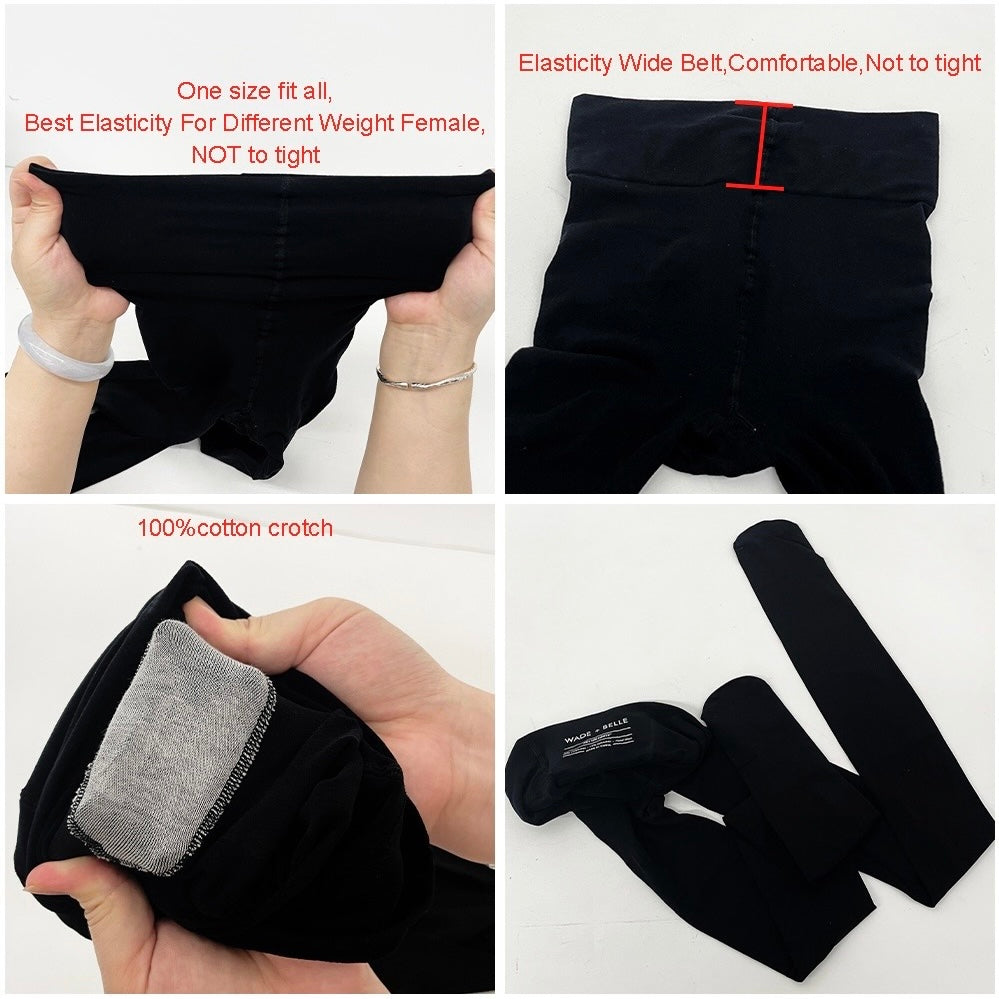 Women's 60D Soft Velvet Lycra Wide Belt Tights _miki