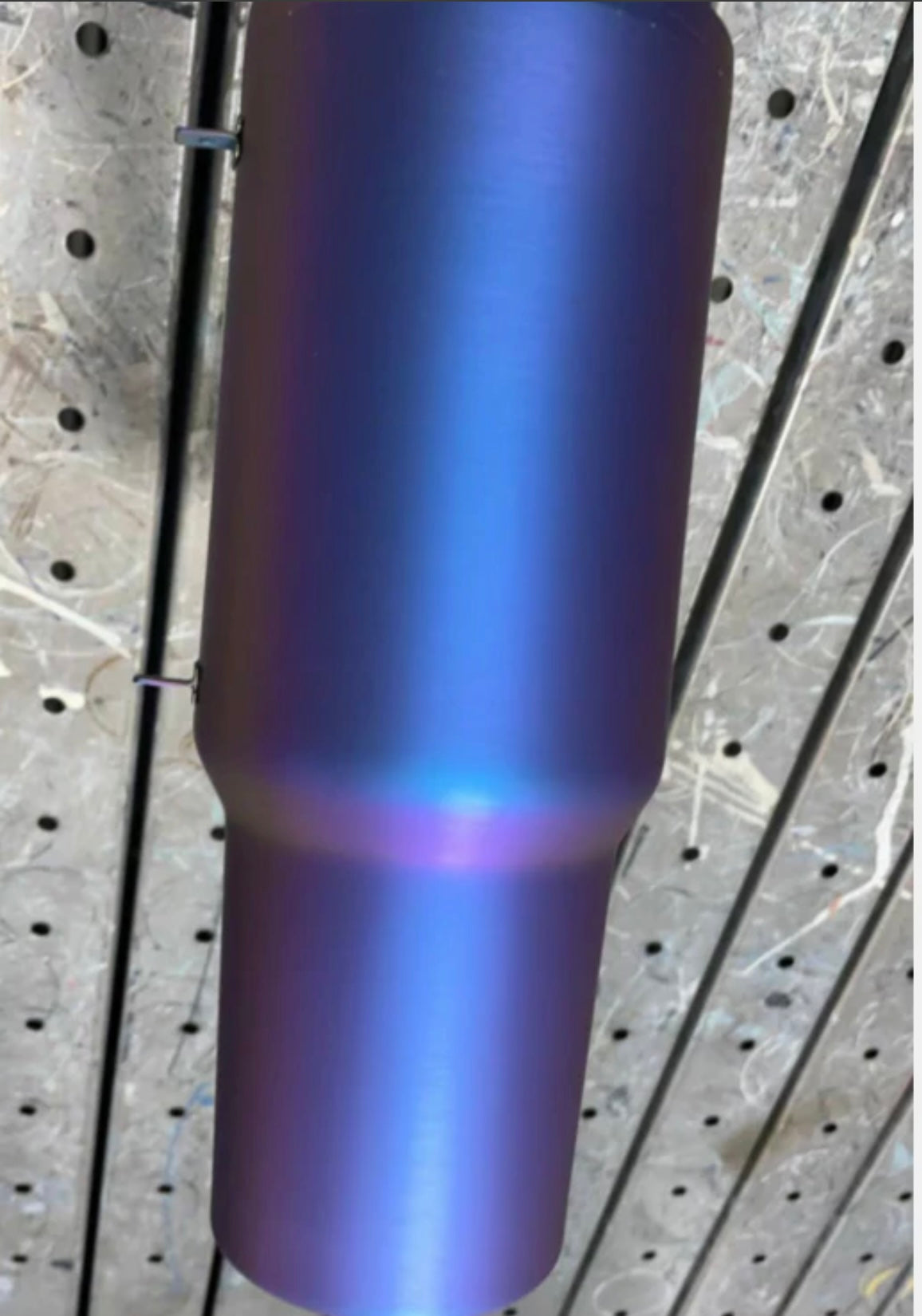🔥40oz H2.0 ion plating rubber paint blue-violet ombre tumblers for laser engraving_miki