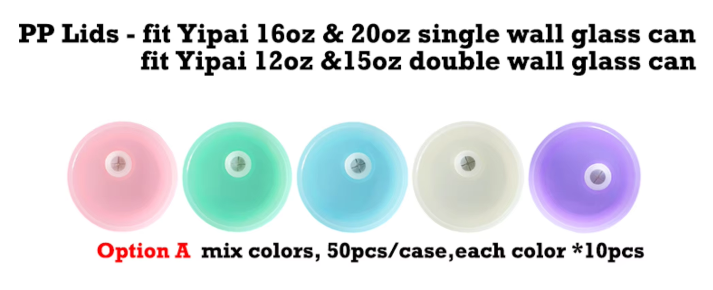 customized bling rhinestone colored plastic lids with straw hole for glass cans and plastic cans_miki