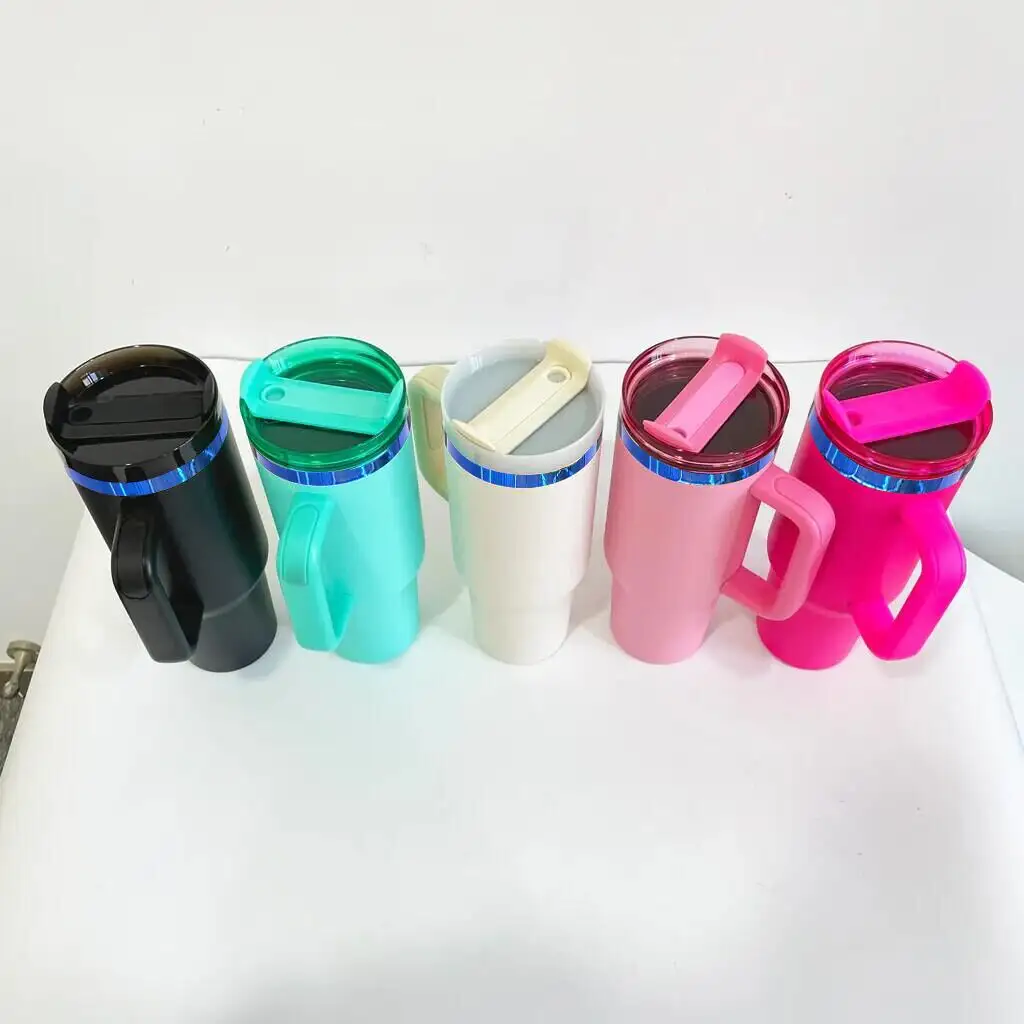 blue underneath colorful powder coated 40oz quencher tumblers for laser engraving_miki