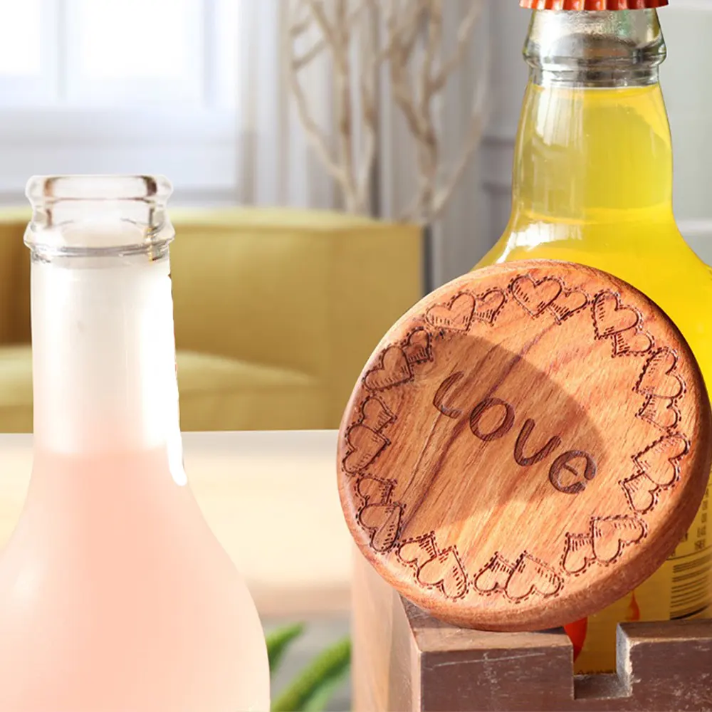 Blank Magnetic Walnut Wood Beer Bottle Opener For Laser Engraving_miki