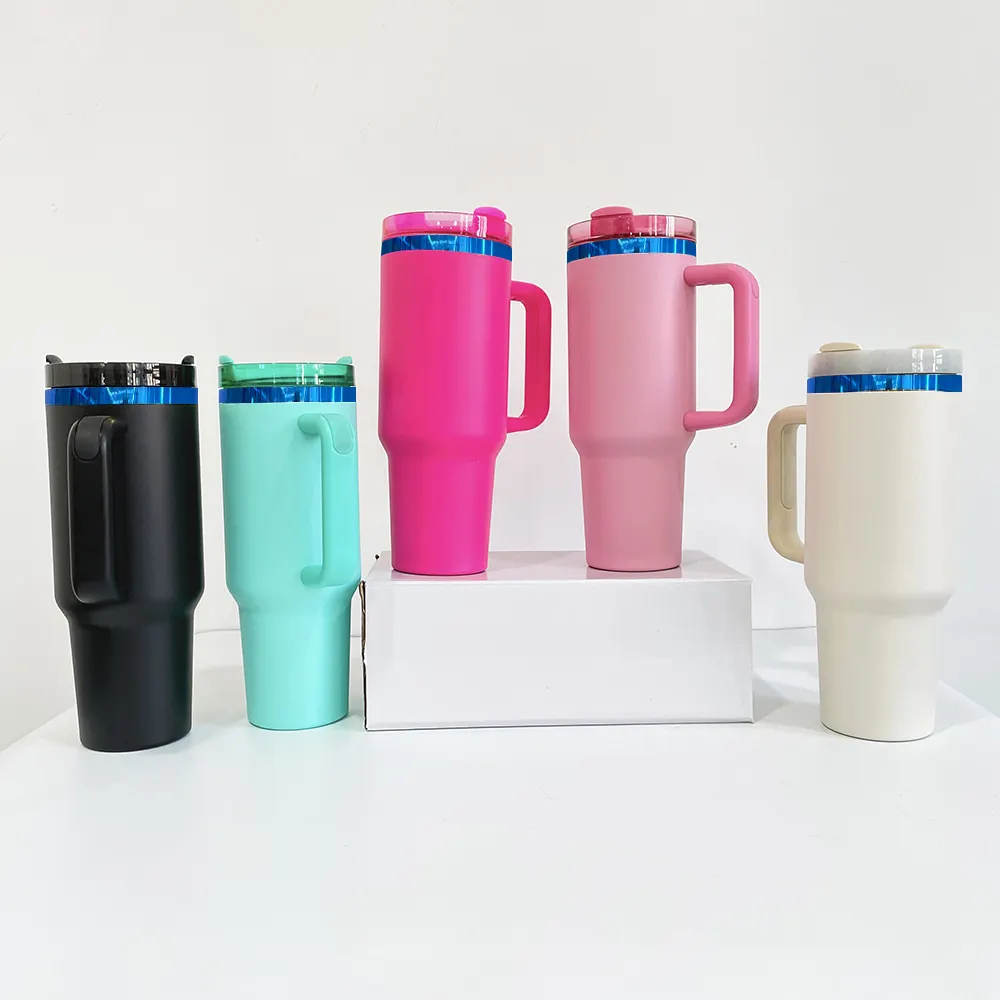 blue underneath colorful powder coated 40oz quencher tumblers for laser engraving_miki