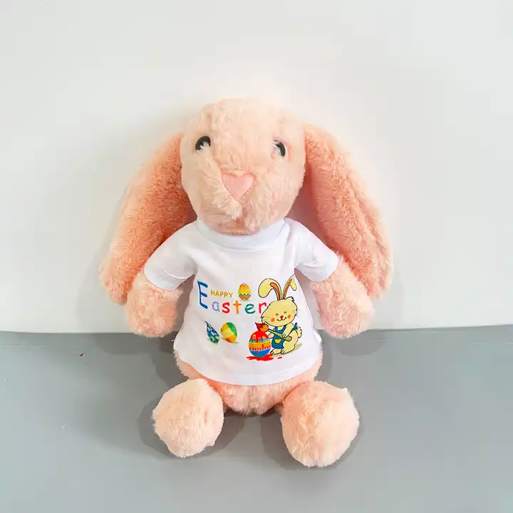 Easter Bunnies Toys With removeable white Sublimation T shirts_miki