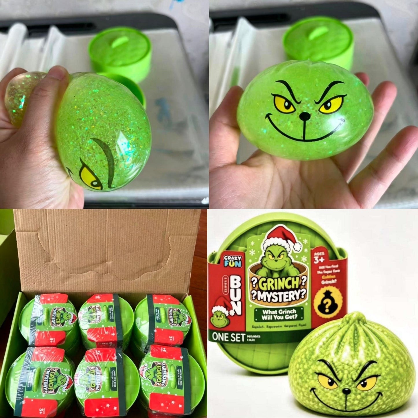 Christmas grinch glow in the dark dumplings _miki