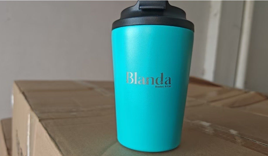 powder coated 8oz 12oz double walled vacuum insulated coffee mugs with Spill Proof lid _miki