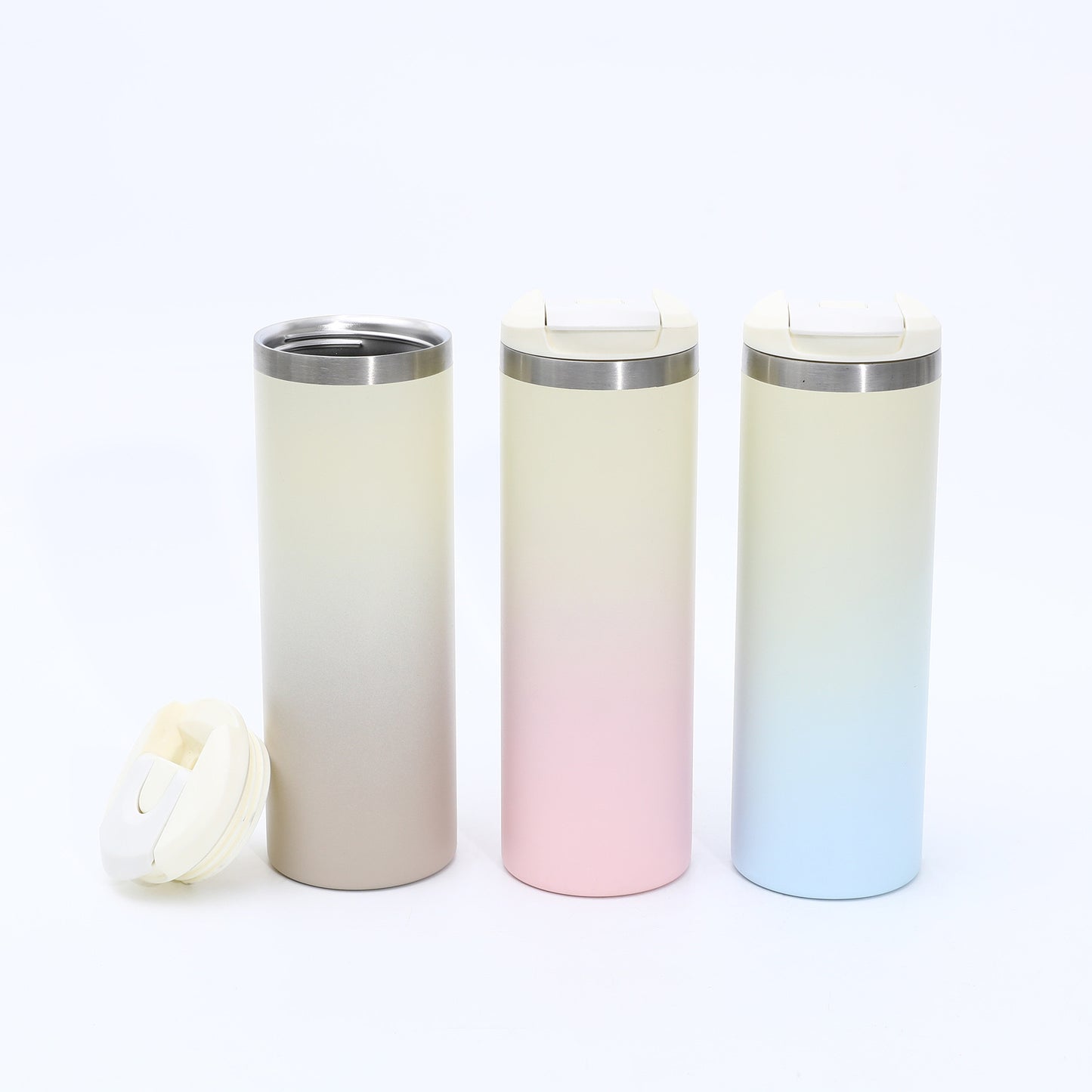 AeroLight Transit Bottle ombre 500ml double walled Vacuum Insulated straight tumbler with leak proof lid_miki