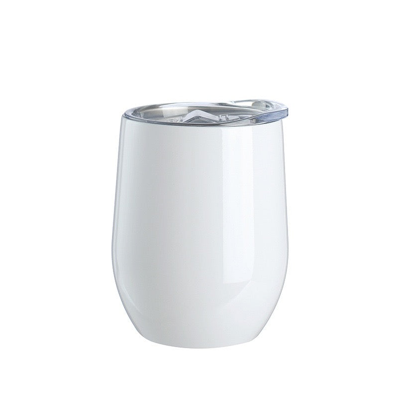 12oz white sublimation straight wine tumbler_miki