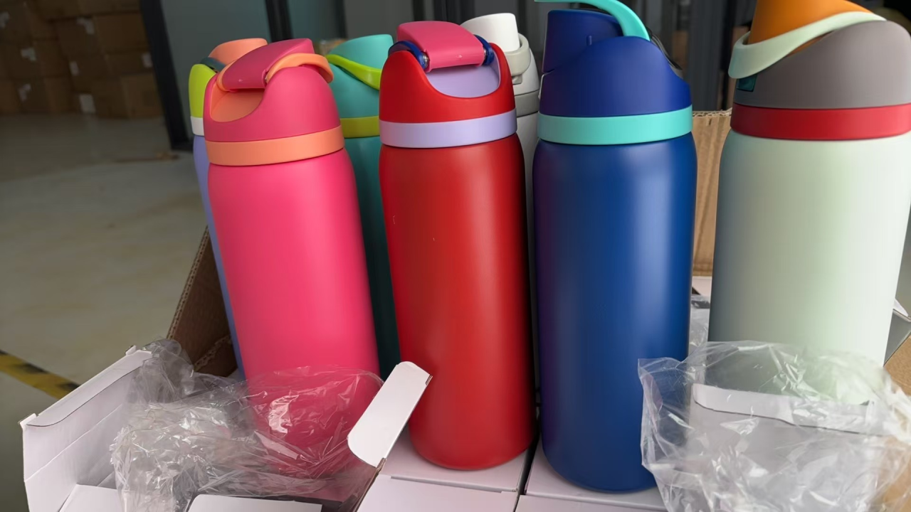 Owala Style Flip Straw Lid 24oz 32oz Insulated Stainless Steel Sports Water Bottles For Laser Engraving_miki