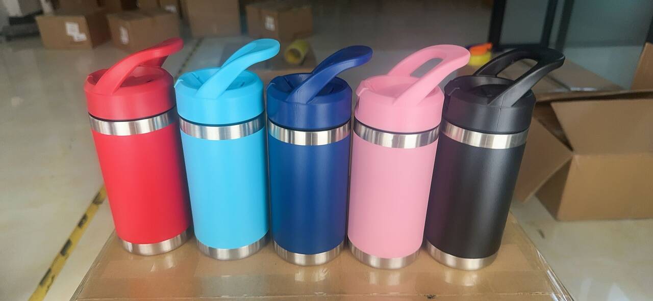 YETI Rambler 12oz Kids stainless steel water Bottle with Straw Cap_miki