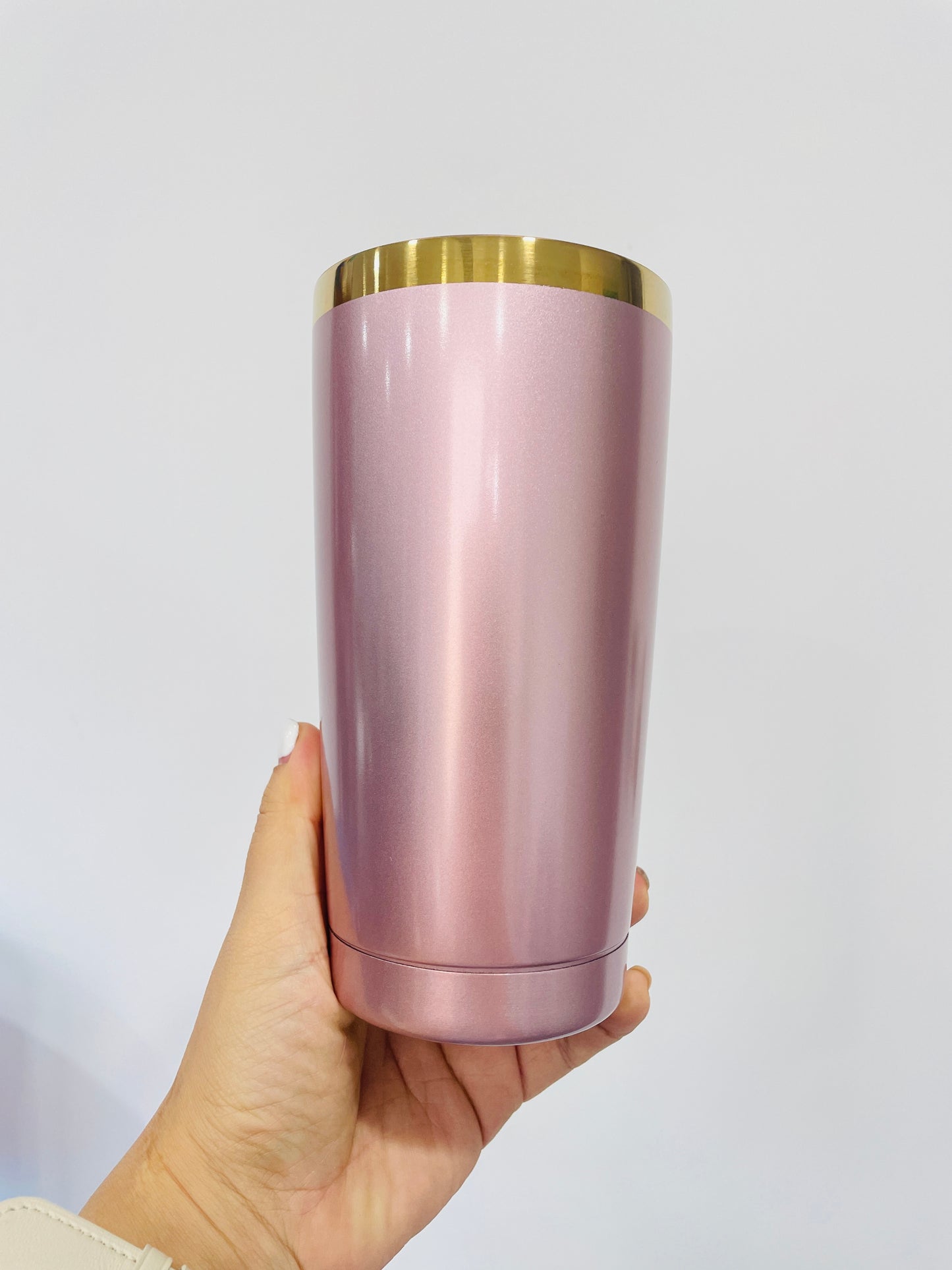 20oz 30oz Rose Pink with Gold Plated Tumblers for Sublimation and Laser engraving_ miki