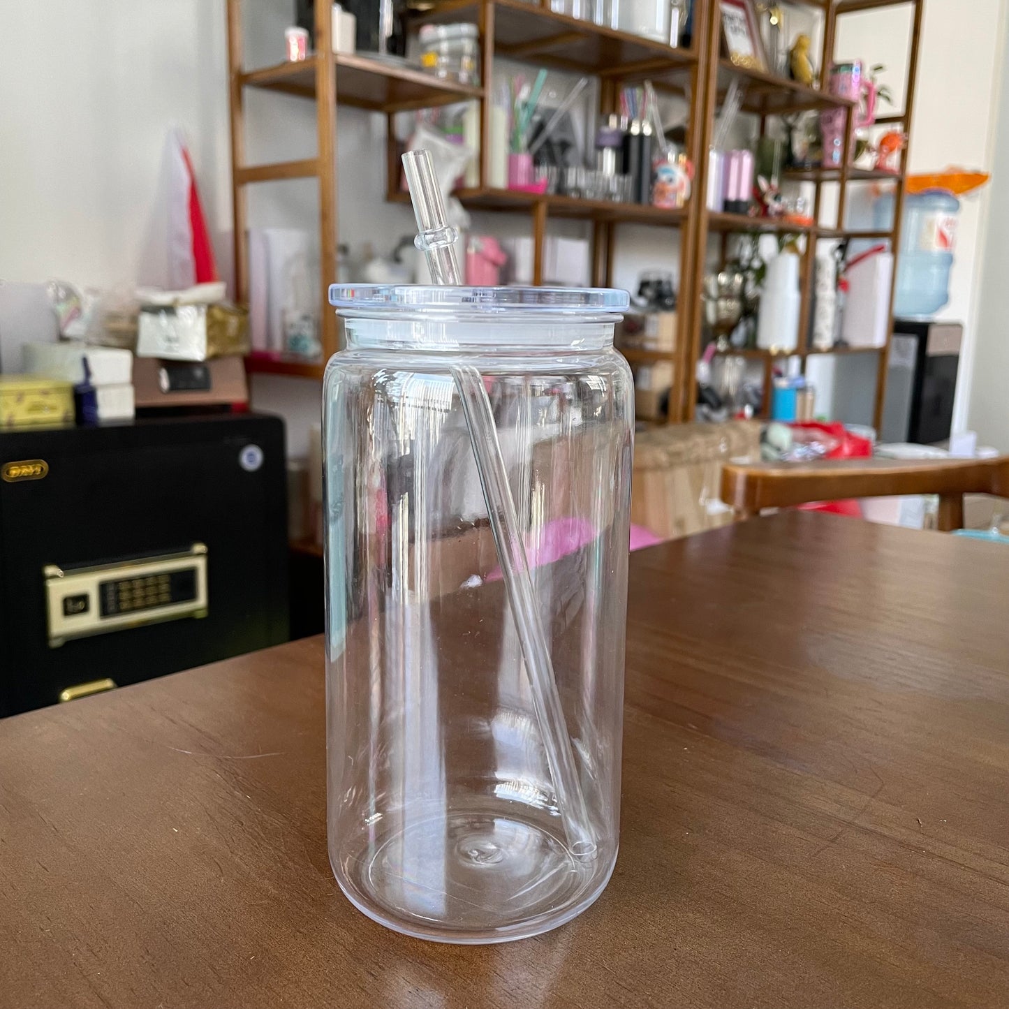 USA RTS Clear jelly macaron V2 16oz plastic cans with colorful lids_miki