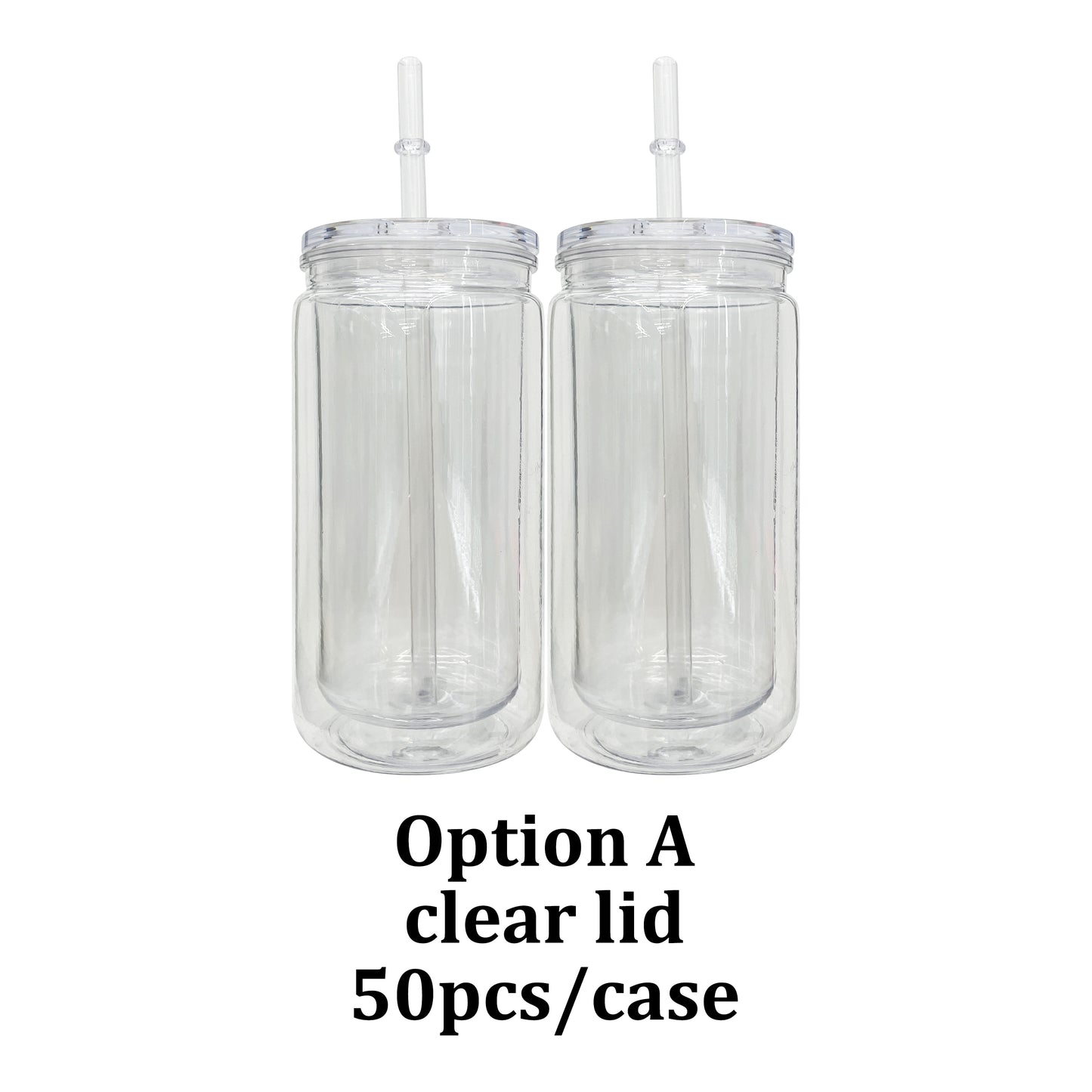 USA RTS _plastic double wall snowglobe can 12inner 16oz outer with hole and plug_miki
