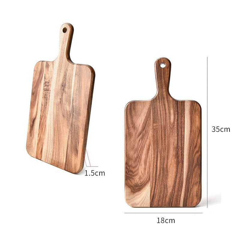 Acacia Wood Cutting Board for Kitchen Wooden Chopping Serving Board For Laser Engraving_miki