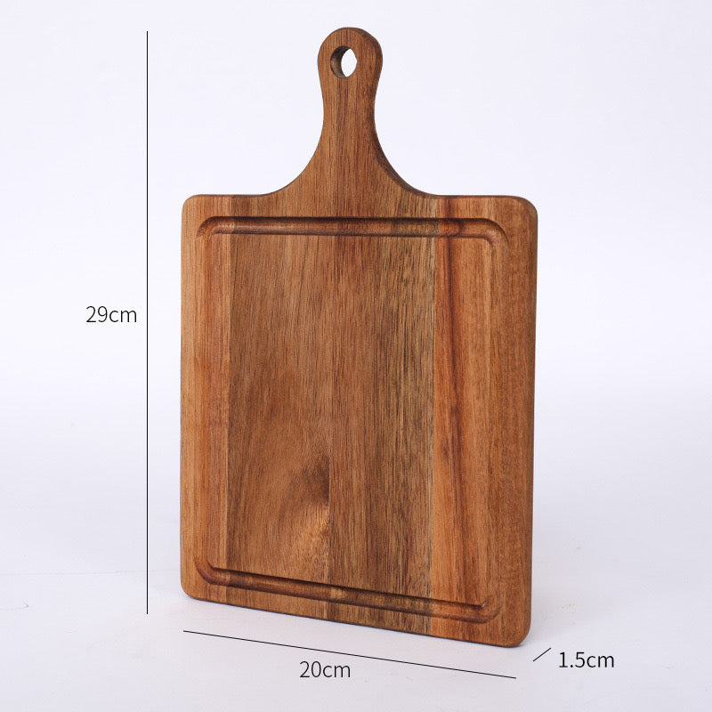 Acacia Wood Cutting Board for Kitchen Wooden Chopping Serving Board For Laser Engraving_miki