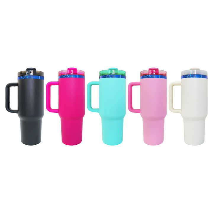 blue underneath colorful powder coated 40oz quencher tumblers for laser engraving_miki