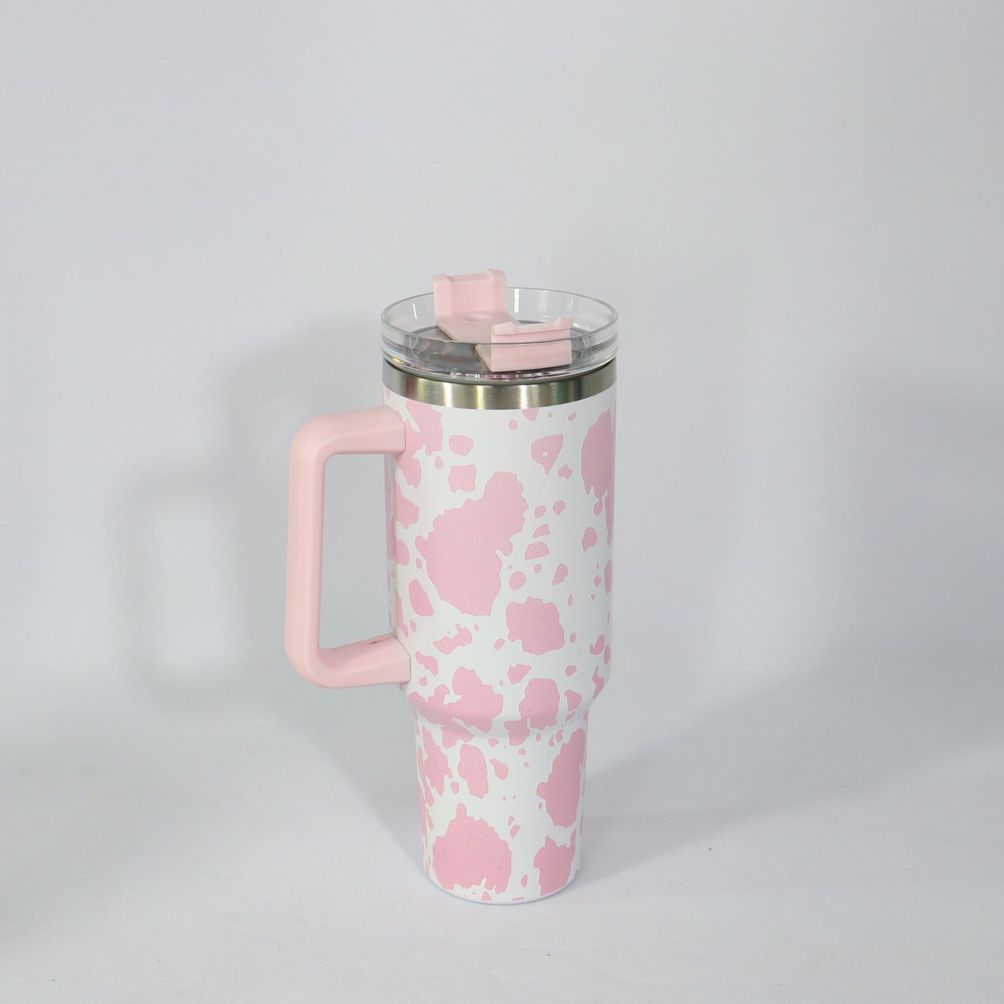 Cow Printed 40oz H1.0 Quencher Tumblers with Removable Handle and Straw_ miki