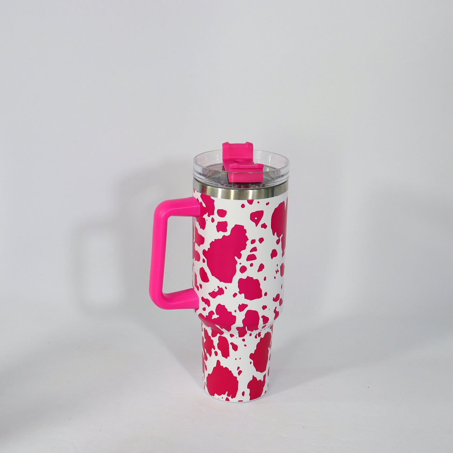 Cow Printed 40oz H1.0 Quencher Tumblers with Removable Handle and Straw_ miki
