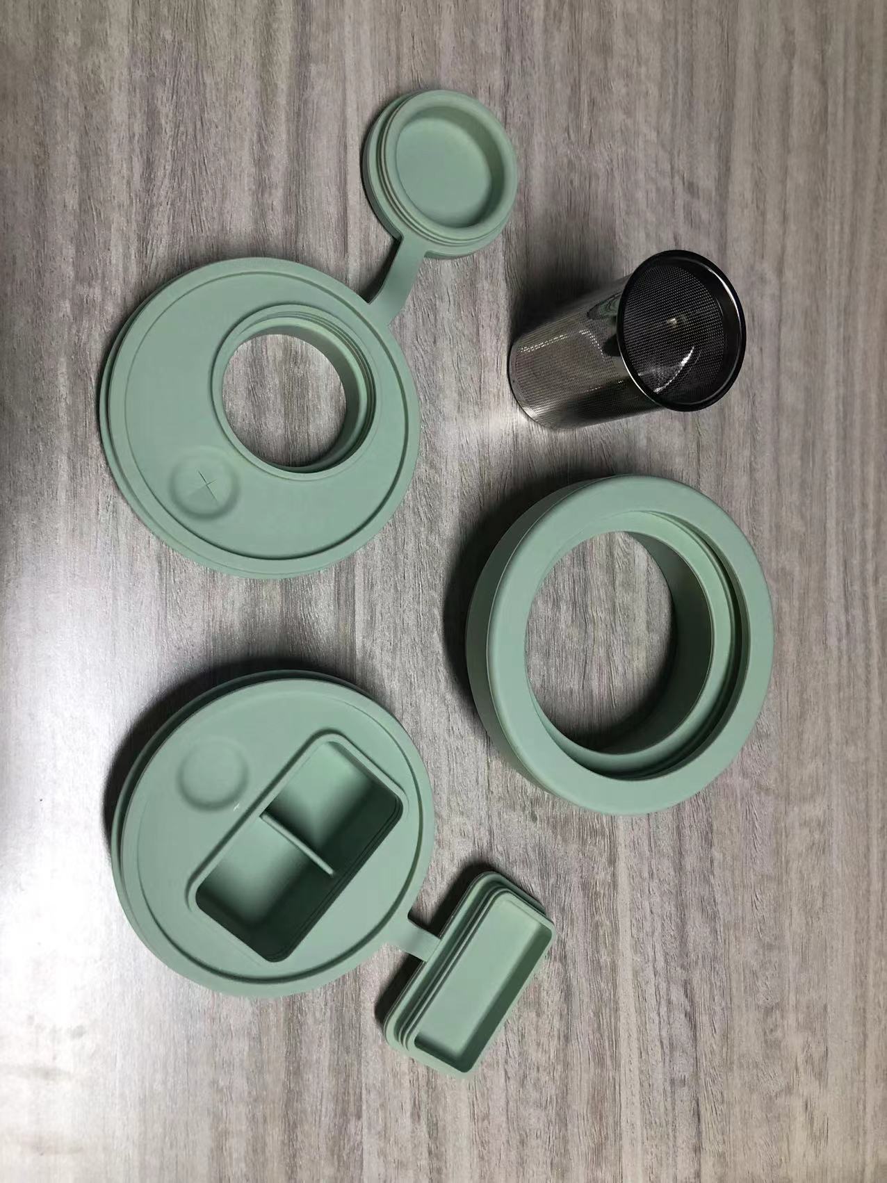 40oz tumbler Leak proof silicone lids with pillbox and Infuser for tea/coffee_miki
