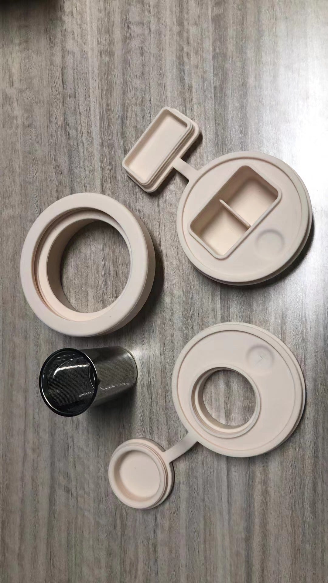 40oz tumbler Leak proof silicone lids with pillbox and Infuser for tea/coffee_miki