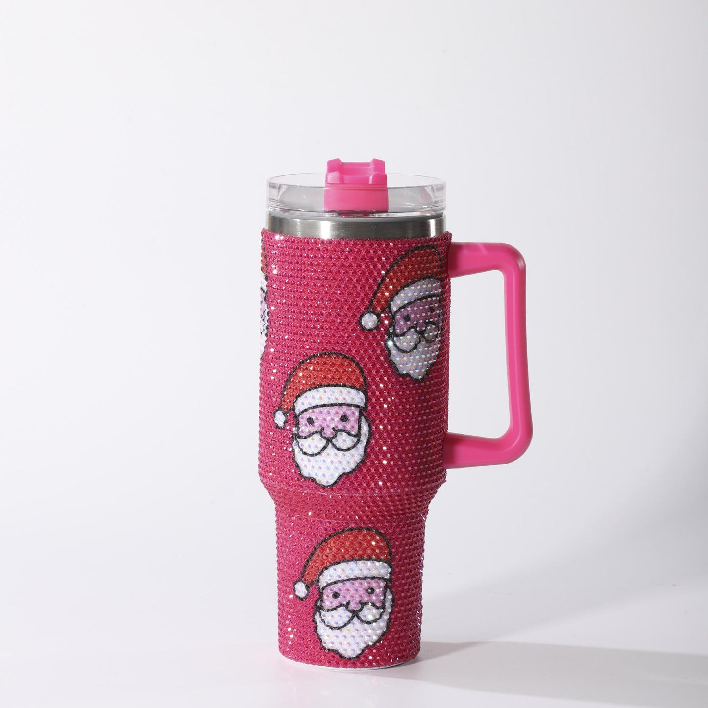 Santa Claus 40oz rhinestone bling tumbles_miki