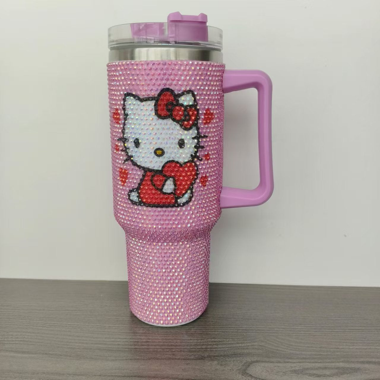 Colored Hello Kitty 40oz rhinestone bling tumbles_miki
