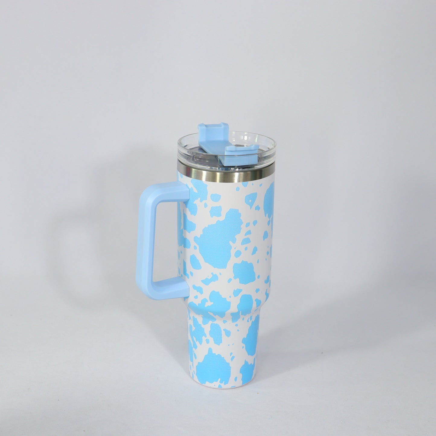 Cow Printed 40oz H1.0 Quencher Tumblers with Removable Handle and Straw_ miki