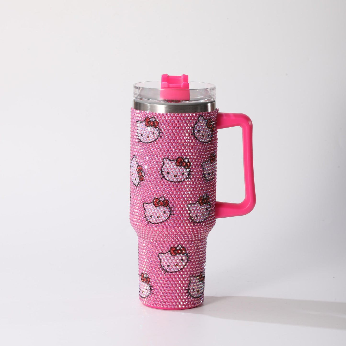 Hello Kitty Stitch 40oz rhinestone bling tumbles_miki