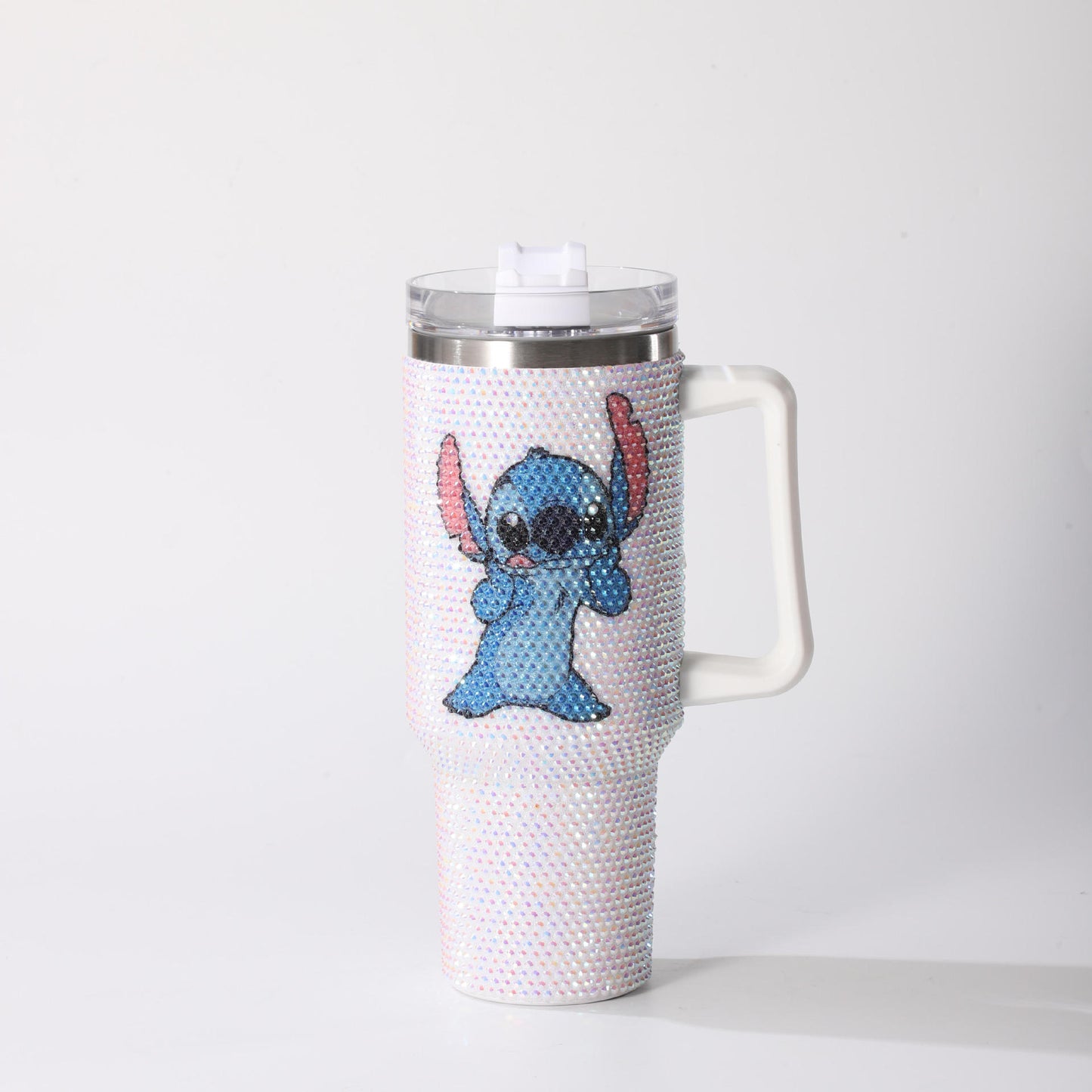 Hello Kitty Stitch 40oz rhinestone bling tumbles_miki