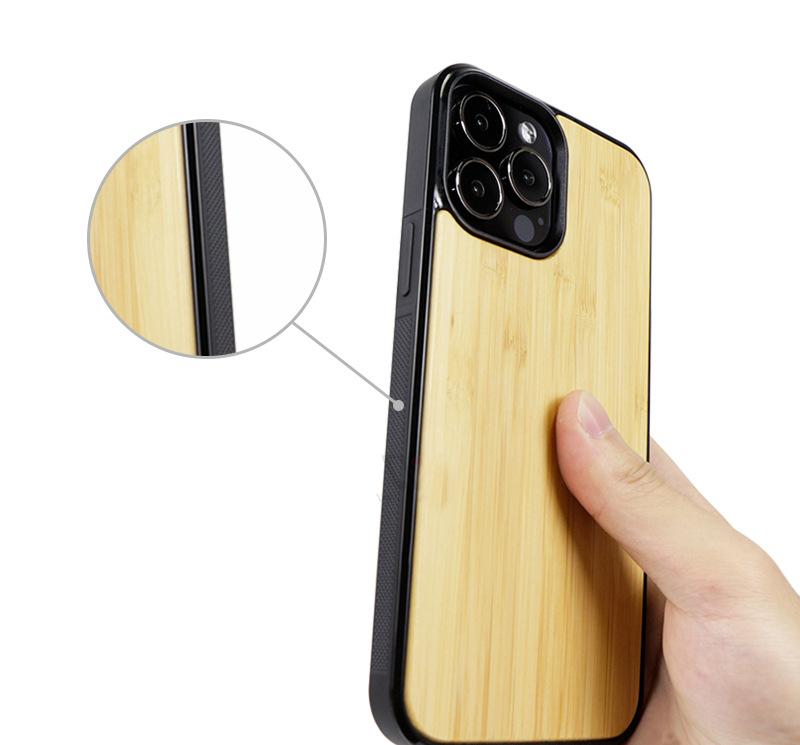 Blank Walnut Cherry Wood iPhone Case For Laser Engraving_miki