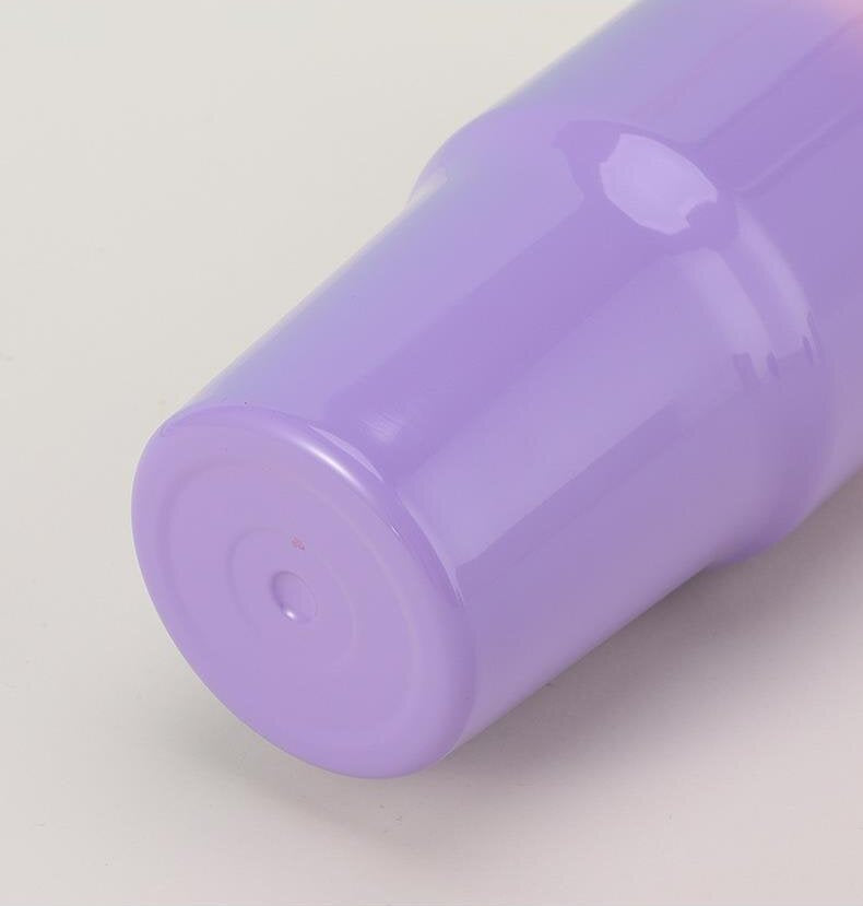Starbucks Style 30oz Ombre Colored Vacuum Insulated Water Bottles with Flip Straw and Top Handle_ miki