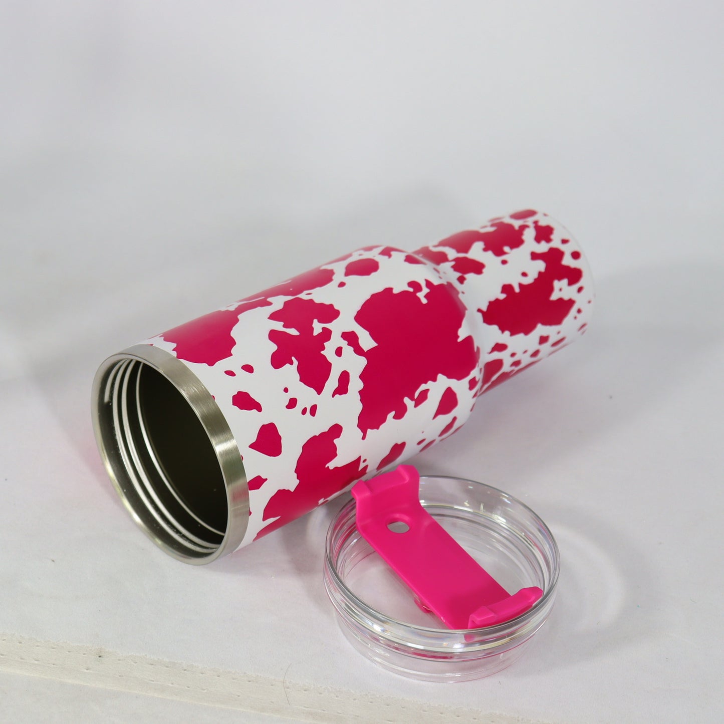 Cow Printed 40oz H1.0 Quencher Tumblers with Removable Handle and Straw_ miki