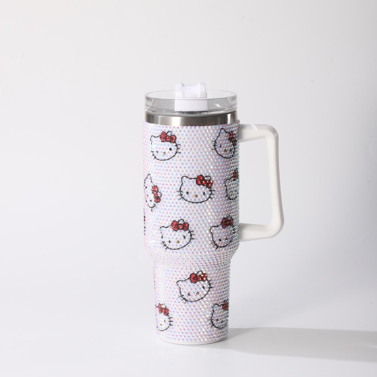 Hello Kitty Stitch 40oz rhinestone bling tumbles_miki