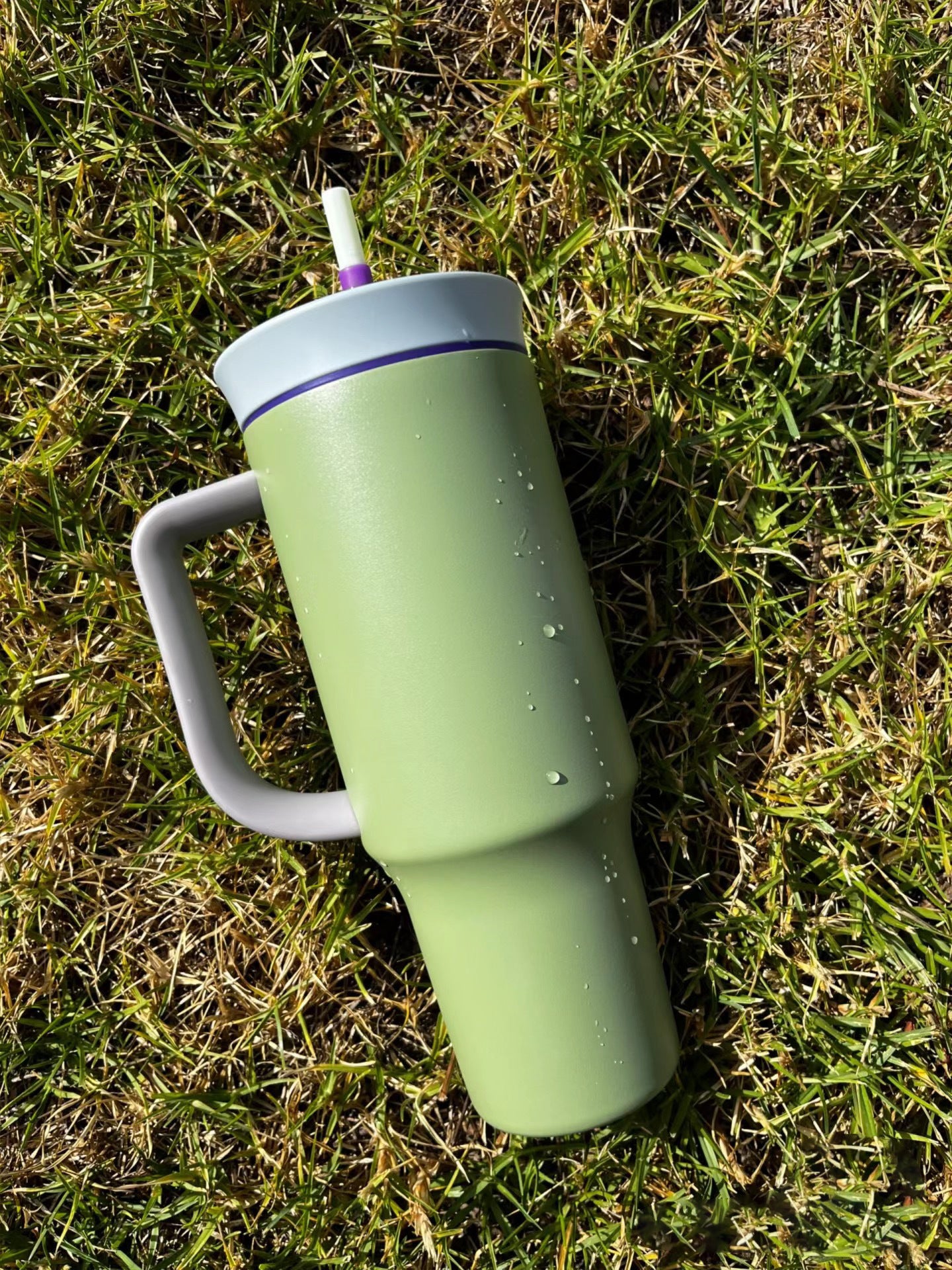 Owala Style 2-in-1 lid 40oz Quencher Tumbler with Handle and Leak Proof Lid For Laser Engraving _miki