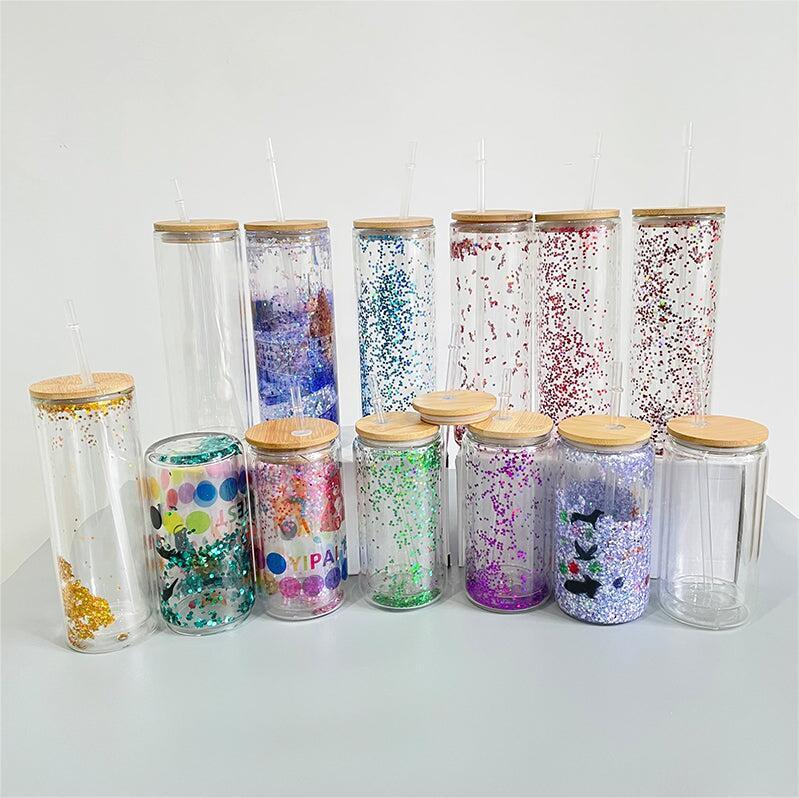 12oz 15oz 20oz Double Walled Snow Globe Glass Cans with Bamboo Lid for Sublimation and UV DTF Wraps_ miki