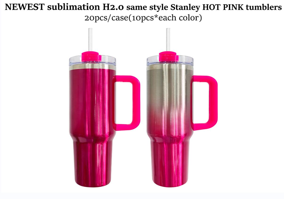 Sublimation barbie pink ombre 40oz tumbler_miki