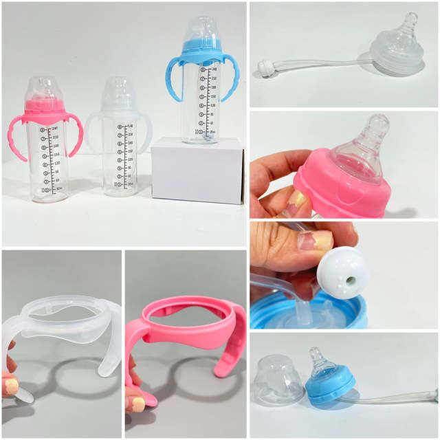 USA RTS sublimation clear 12oz glass baby feeding bottle_miki