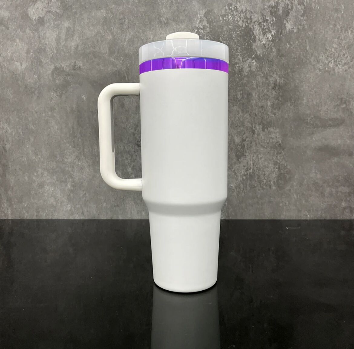 USA RTS_ Mirror Purple Underneath Powder Coated 40oz Quencher Tumbler For Laser Engraving_miki