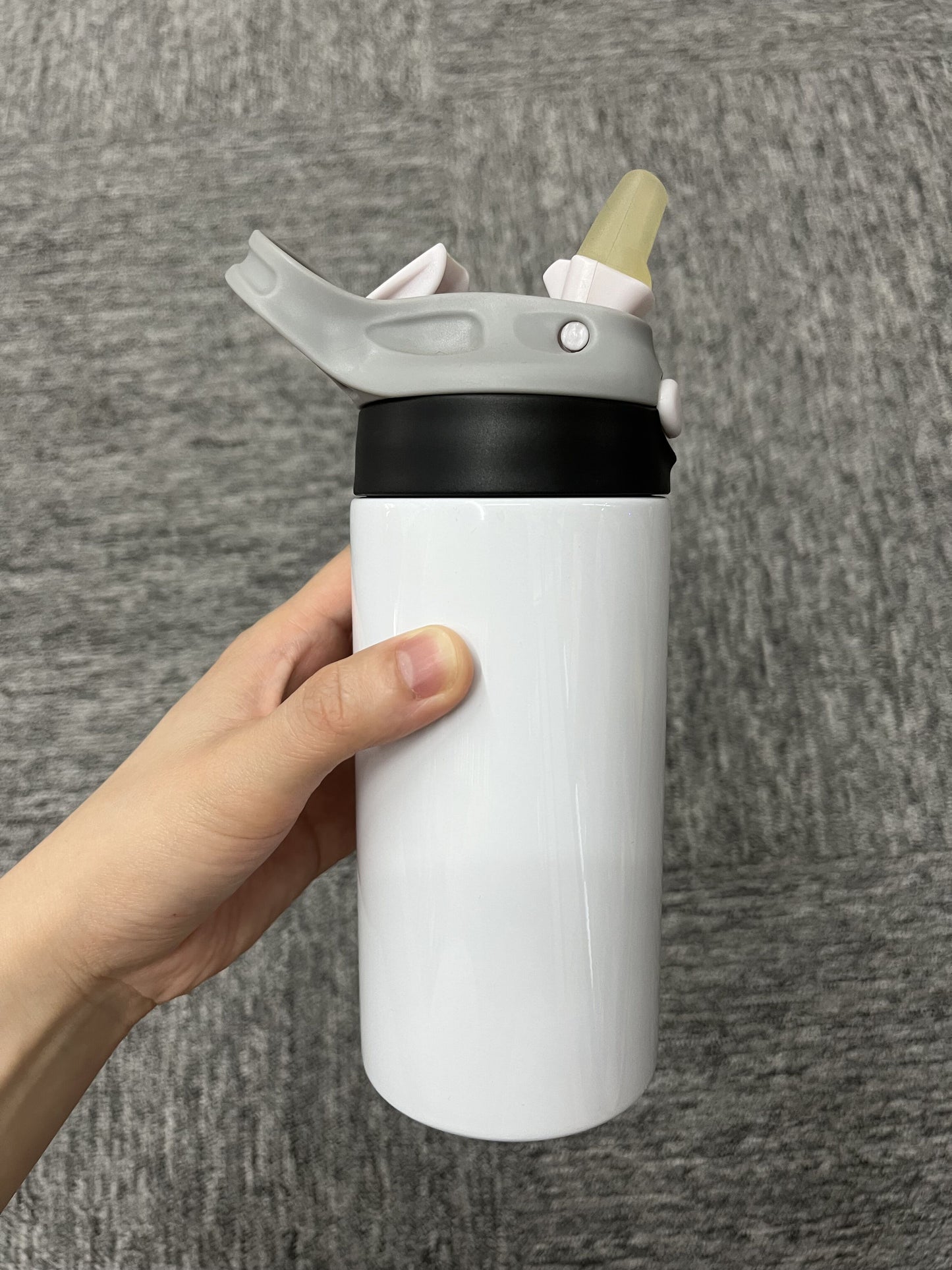 sublimation 12oz kids bottles with flip straw lid_miki