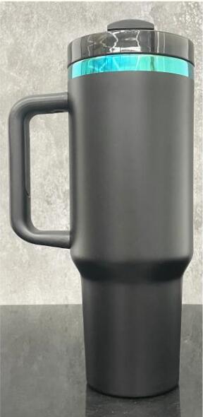 Christmas blue green ombere underneath powder coated H2.0 40oz quencher tumblers for engraving_miki