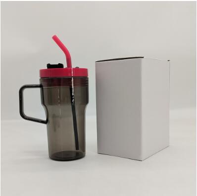 20oz kids jelly plastic mug with handle and straw lid_miki