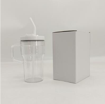 20oz kids jelly plastic mug with handle and straw lid_miki