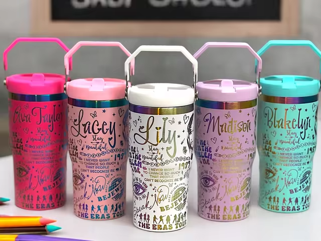 USA Presale_ Rainbow Underneath 20oz Powder Coated Flip Straw Water Bottle For Laser Engraved_miki