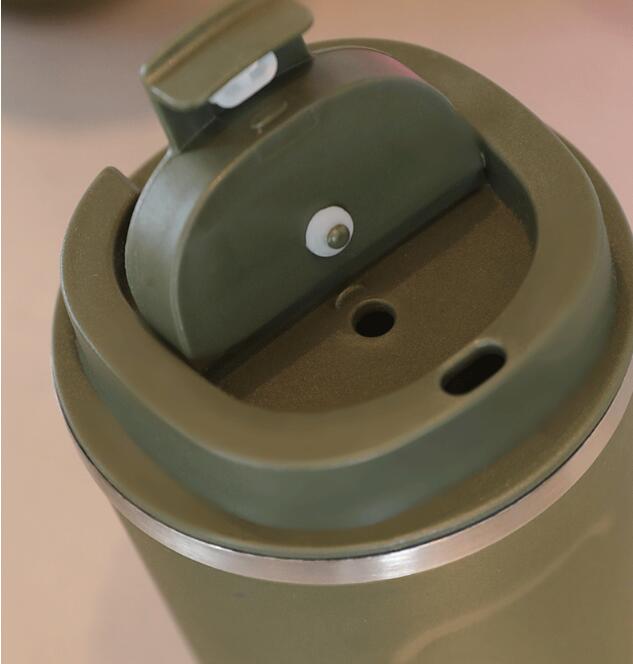 Spill Proof lid 380ml 500ml double walled vacuum insulated coffee mugs_miki