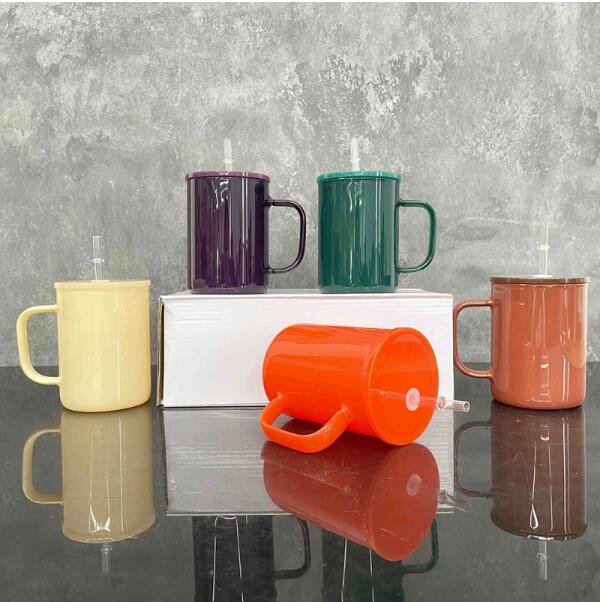 Sublimation Autumn Fall Winter Colored 17oz Glass Mugs With Handle For UV DTF Wraps_miki